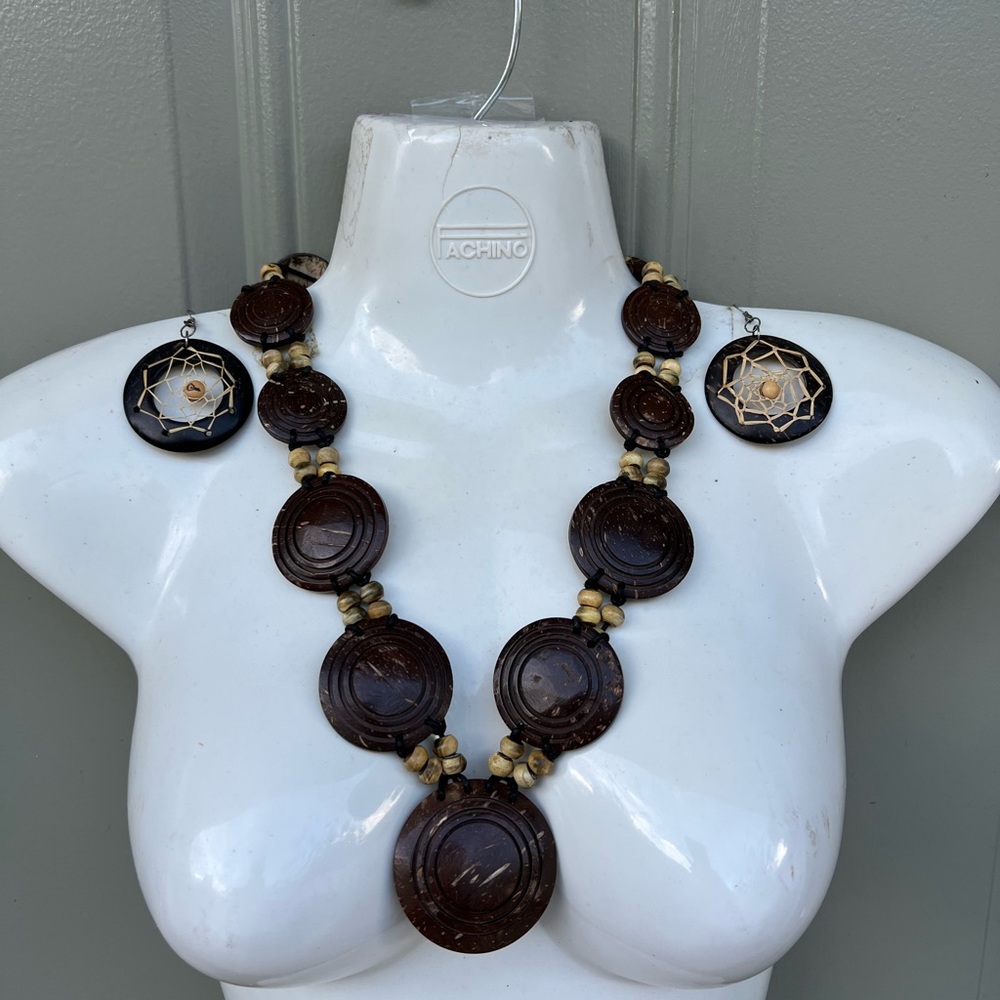 Brown hand made set